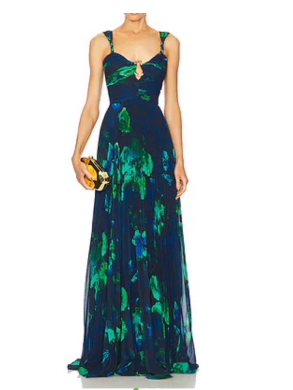 AMUR Zariah Twisted Strap Gown